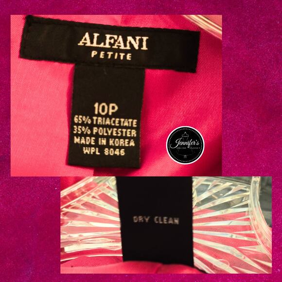 Alfani Petite Hot Pink Fuchsia Four Button Lightweight Blazer Size 10P - Picture 7 of 9